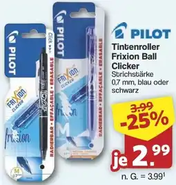 Famila Nord West PILOT Tintenroller Frixion Ball Clicker Angebot