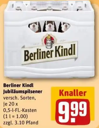 REWE Berliner Kindl Jubiläumspilsener Angebot