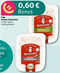 REWE Popp Feinster Fleischsalat Angebot