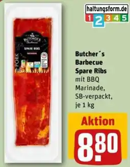 REWE Butcher's Barbecue Spare Ribs Angebot
