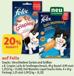 Fressnapf PURINA felix Snacks. Angebot