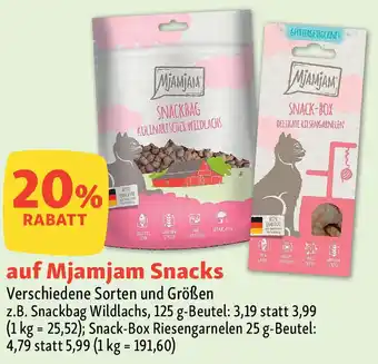 Fressnapf Mjamjam Snacks Angebot