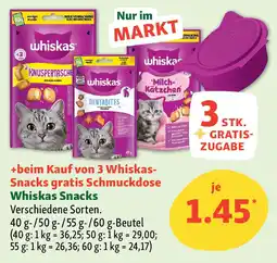 Fressnapf Whiskas Snacks Angebot