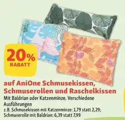Fressnapf AniOne Schmusekissen, Schmuserollen und Raschelkissen Angebot