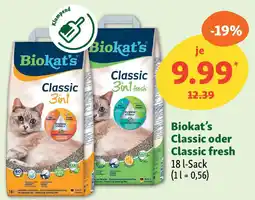 Fressnapf Biokat's Classic oder Classic fresh Angebot
