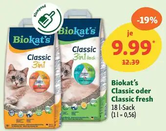 Fressnapf Biokat's Classic oder Classic fresh Angebot