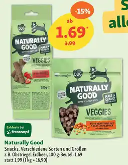 Fressnapf Naturally Good Snacks. Angebot