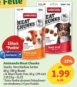 Fressnapf Animonda Meat Chunks Snacks. Angebot