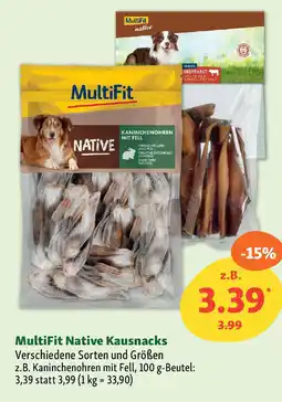 Fressnapf MultiFit Native Kausnacks Angebot