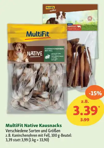 Fressnapf MultiFit Native Kausnacks Angebot