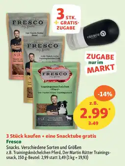 Fressnapf Fresco Snacks. Angebot