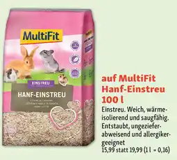 Fressnapf MultiFit Hanf-Einstreu 100 [ Angebot