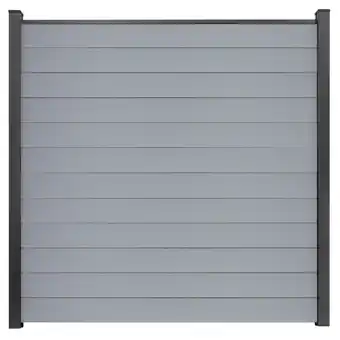 toom Baumarkt GroJa Steckzaun 'BasicLine' schmal Stecksystem silbergrau 180 x 180 cm Angebot