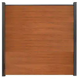 toom Baumarkt GroJa Steckzaun 'BasicLine' schmal Stecksystem Eichefarben braun 180 x 180 cm Angebot