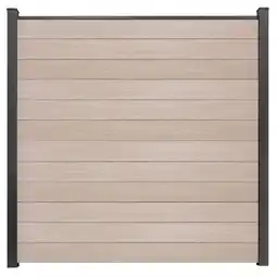 toom Baumarkt GroJa Steckzaun 'BasicLine' schmal Stecksystem Eichefarben hell 180 x 180 cm Angebot