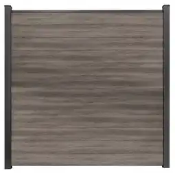 toom Baumarkt GroJa Steckzaun 'BasicLine' schmal Stecksystem Eichefarben dunkel 180 x 180 cm Angebot