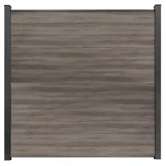 toom Baumarkt GroJa Steckzaun 'BasicLine' schmal Stecksystem Eichefarben dunkel 180 x 180 cm Angebot