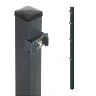 toom Baumarkt Arvotec Zaunpfosten für Stabmatten 'Essential' anthrazit 4 x 4 x 170 cm Angebot