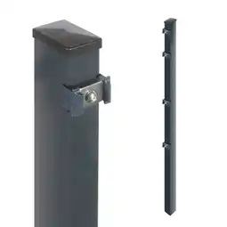 toom Baumarkt Arvotec Zaunpfosten für Stabmatten 'Exclusive' anthrazit 6 x 4 x 160 cm Angebot
