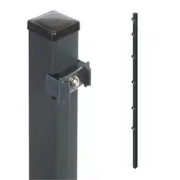toom Baumarkt Arvotec Zaunpfosten für Stabmatten 'Essential' anthrazit 4 x 4 x 240 cm Angebot