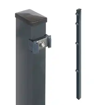 toom Baumarkt Arvotec Zaunpfosten für Stabmatten 'Exclusive' anthrazit 6 x 4 x 180 cm Angebot