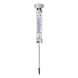 toom Baumarkt toom Solar-Thermometer silbern 9 x 58 cm Angebot