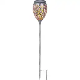 toom Baumarkt toom Solarfackel silbern/gold Ø 12,5 x 75,5 cm Angebot
