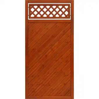 toom Baumarkt andrewex Sichtschutzzaun 'Toulon' 90 x 180 cm Kiefer teak Angebot