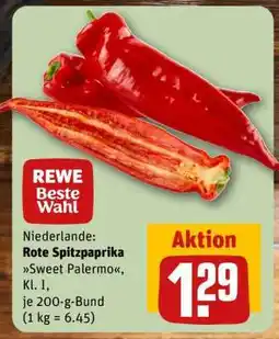 REWE Rote Spitzpaprika Sweet Palermo Angebot