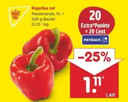 Netto Marken-Discount Paprika rot Angebot