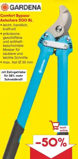 Netto Marken-Discount Gardena Comfort Bypass Astschere 500 BL Angebot