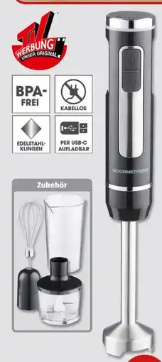 PENNY Gourmetmaxx Akku-Stabmixer-Set 13699 Angebot