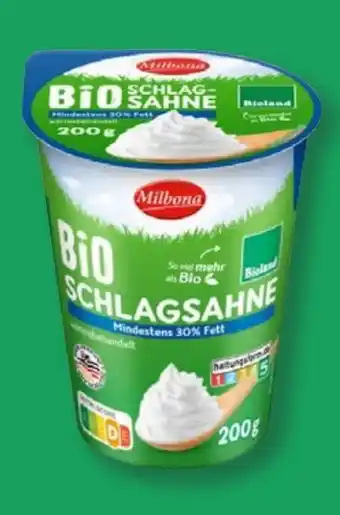 Lidl Milbona Bio-Schlagsahne Angebot