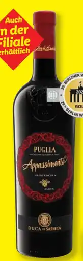 Lidl Duca di Sasseta Appassimento Puglia Angebot