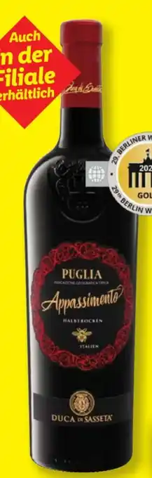 Lidl Duca di Sasseta Appassimento Puglia Angebot