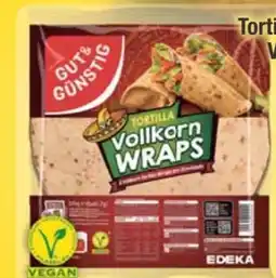E-Center Gut & Günstig Tortilla Vollkorn Wraps Vegan Angebot