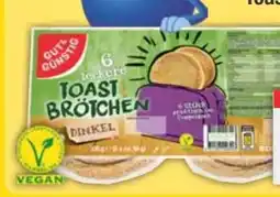E-Center Gut & Günstig Toast-Brötchen Dinkel vegan Angebot