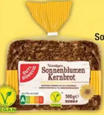 E-Center Gut & Günstig Sonnenblumen Kernbrot Vegan Angebot
