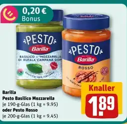 REWE Center Barilla Pesto Basilico Mozzarella Angebot