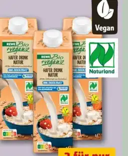 REWE Center Rewe Bio + vegan Hafer Drink Natur Angebot