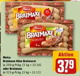 REWE Center Meica Bratmaxe Käse Bratwurst Angebot
