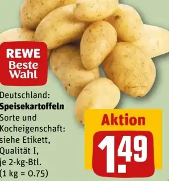 REWE Center Rewe Beste Wahl Speisekartoffeln Angebot
