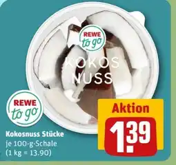 REWE Center Rewe to go Kokosnuss Stücke Angebot