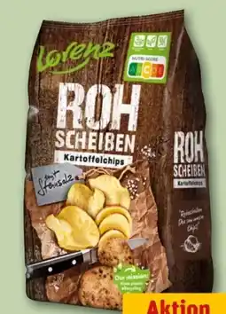 REWE Center Lorenz Roh Scheiben Kartoffelchips Angebot
