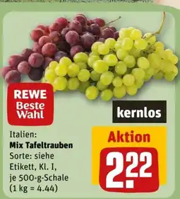 REWE Center Rewe Beste Wahl Mix Tafeltrauben Angebot
