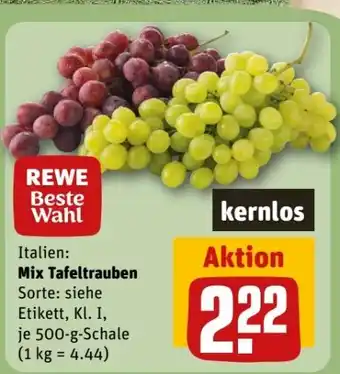 REWE Center Rewe Beste Wahl Mix Tafeltrauben Angebot