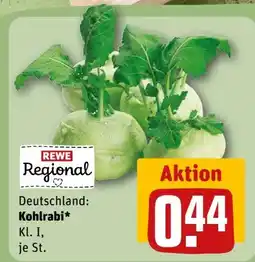 REWE Center Rewe Regional Kohlrabi Angebot