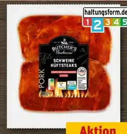 REWE Center Butcher’s Barbecue Schweine-Hüftsteaks Angebot