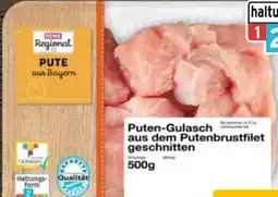REWE Center Rewe Regional Puten-Gulasch Angebot