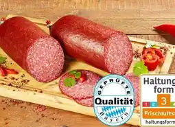 REWE Center Metzgerei Landbauern Schiller Strohschweinsalami Angebot